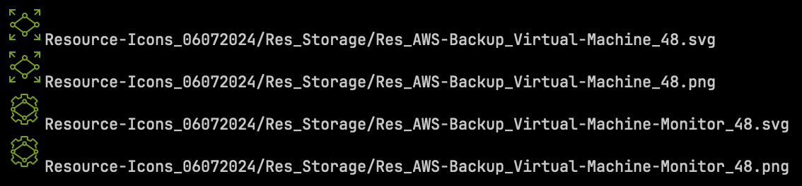 search aws icons