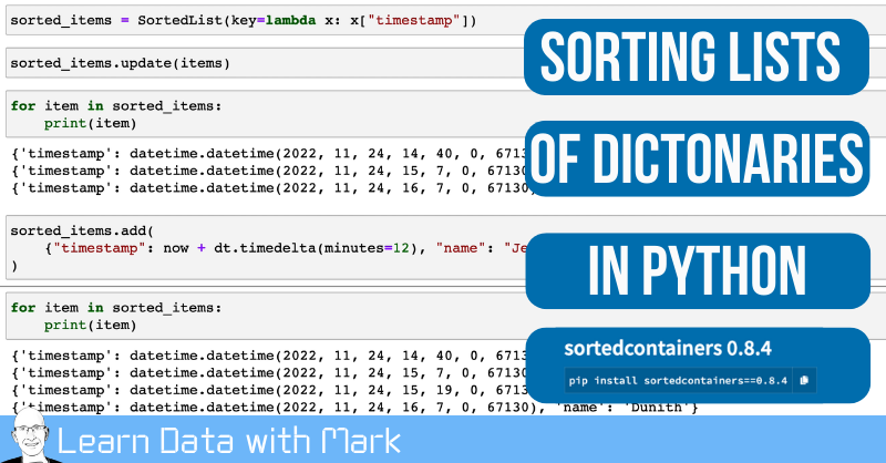 Python Sorting Lists Of Dictionaries With Sortedcontainers Mark Needham   Dictionaries Banner 